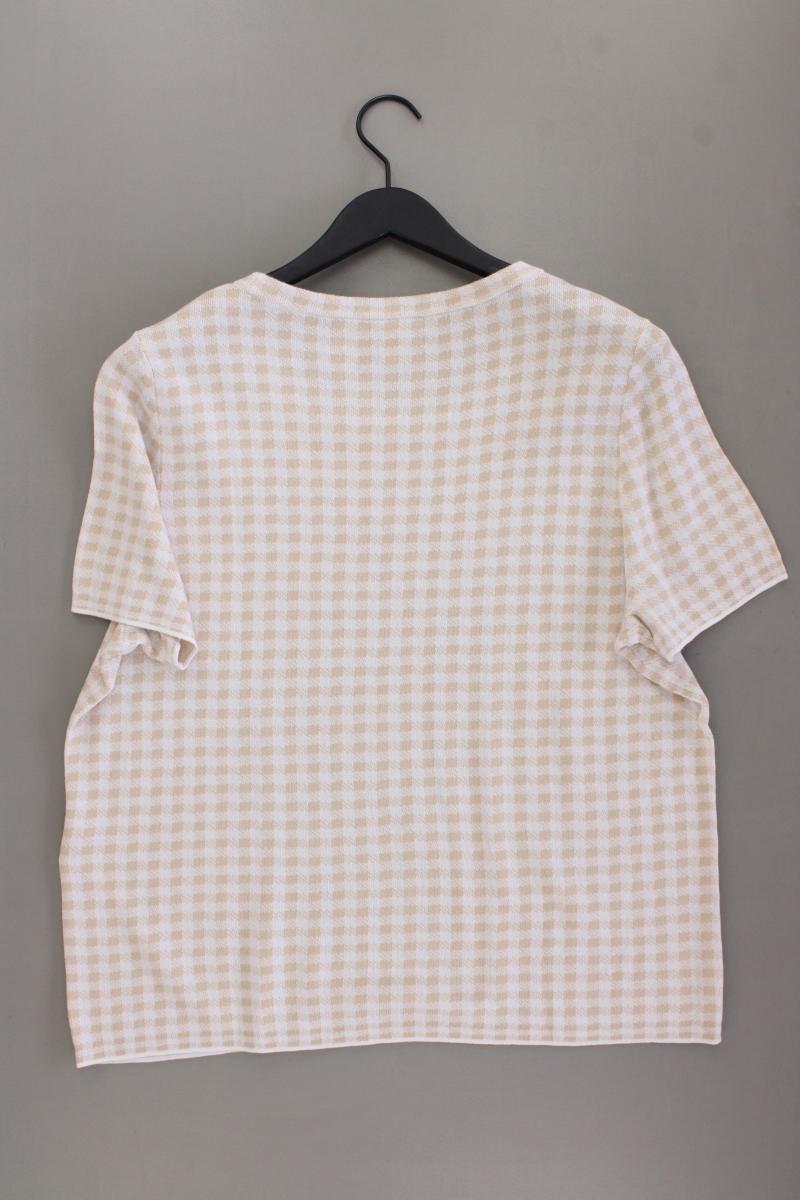 Madeleine Strickshirt Gr. 48 Kurzarm creme aus Viskose