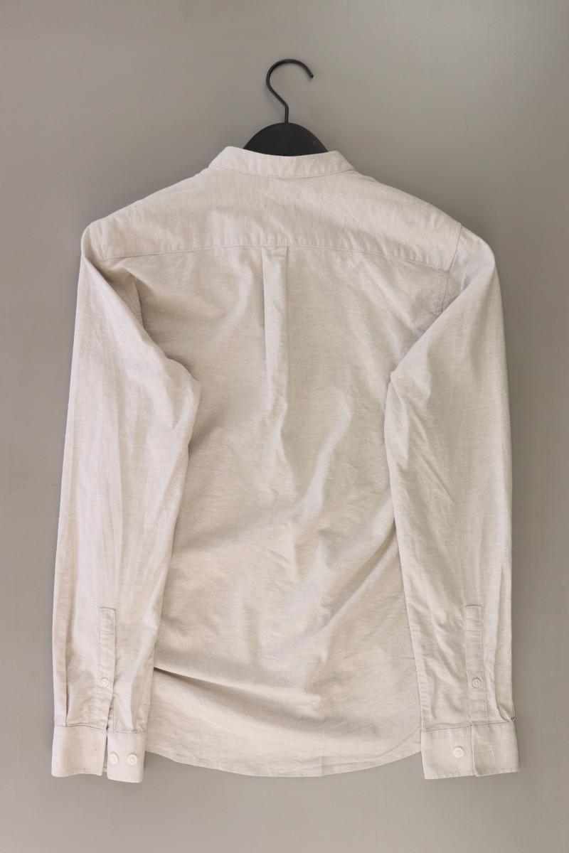 LINDBERGH Langarmhemd für Herren Gr. Hemdgröße 37/38 creme aus Baumwolle