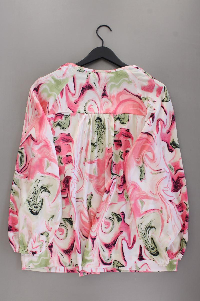 Nanna Bluse Gr. 42/44 neuwertig Langarm mehrfarbig aus Polyester