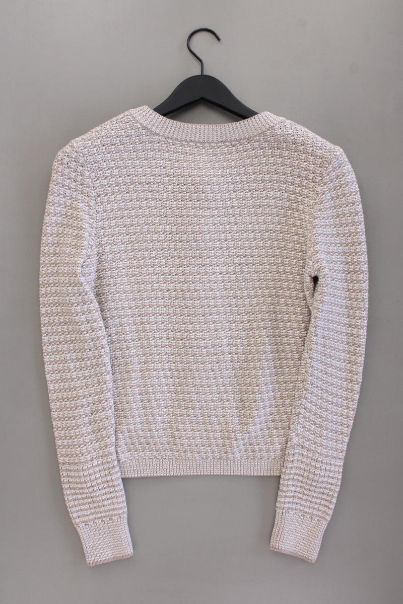 Zero Strickjacke Gr. 38 Langarm creme aus Baumwolle