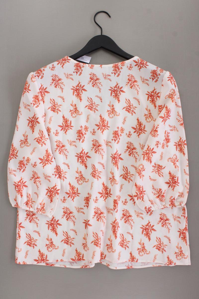 Denim & Co. Bluse Gr. L mit Blumenmuster neuwertig 3/4 Ärmel mehrfarbig