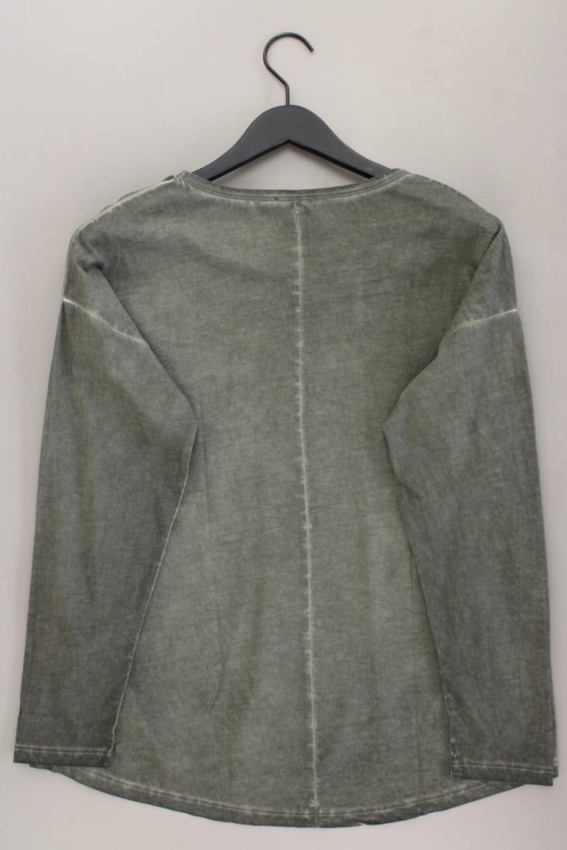Pure Fashion Langarmshirt Gr. 44 neuwertig olivgrün aus Baumwolle
