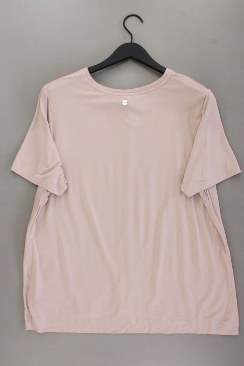 C'est Paris Bluse mit Seide Gr. 48 neuwertig Kurzarm creme aus Viskose