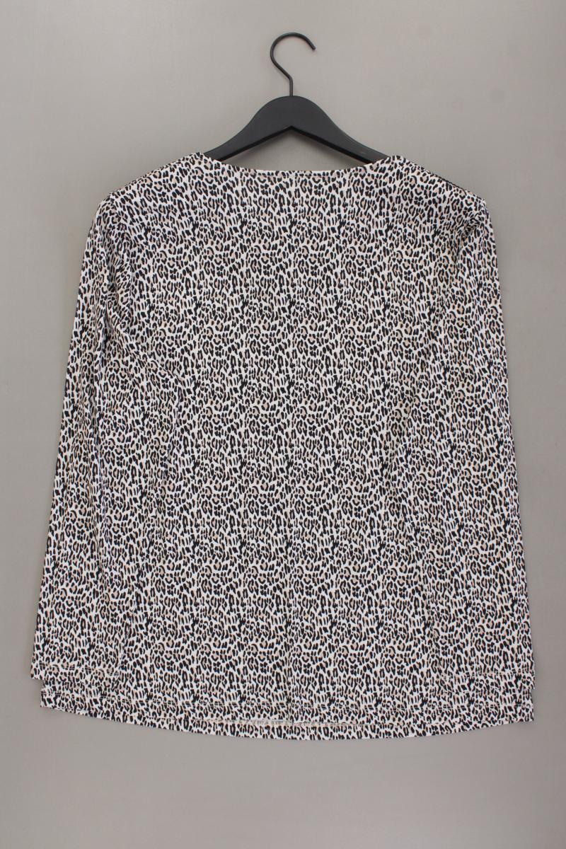 Pfeffinger Printshirt Gr. 46 mit Tierdruck neuwertig Langarm braun aus Polyester