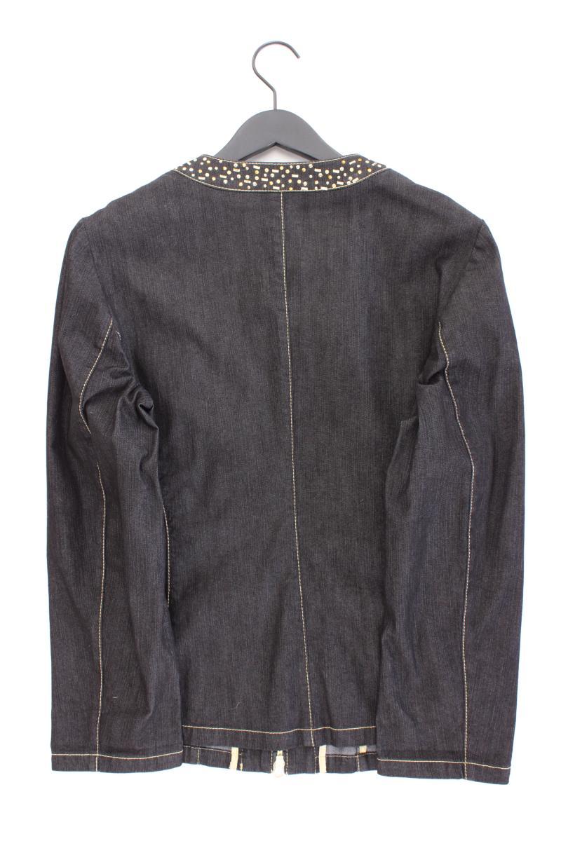 POMPÖÖS by Harald Glööckler Übergangsjacke Gr. 44 neuwertig grau aus Baumwolle