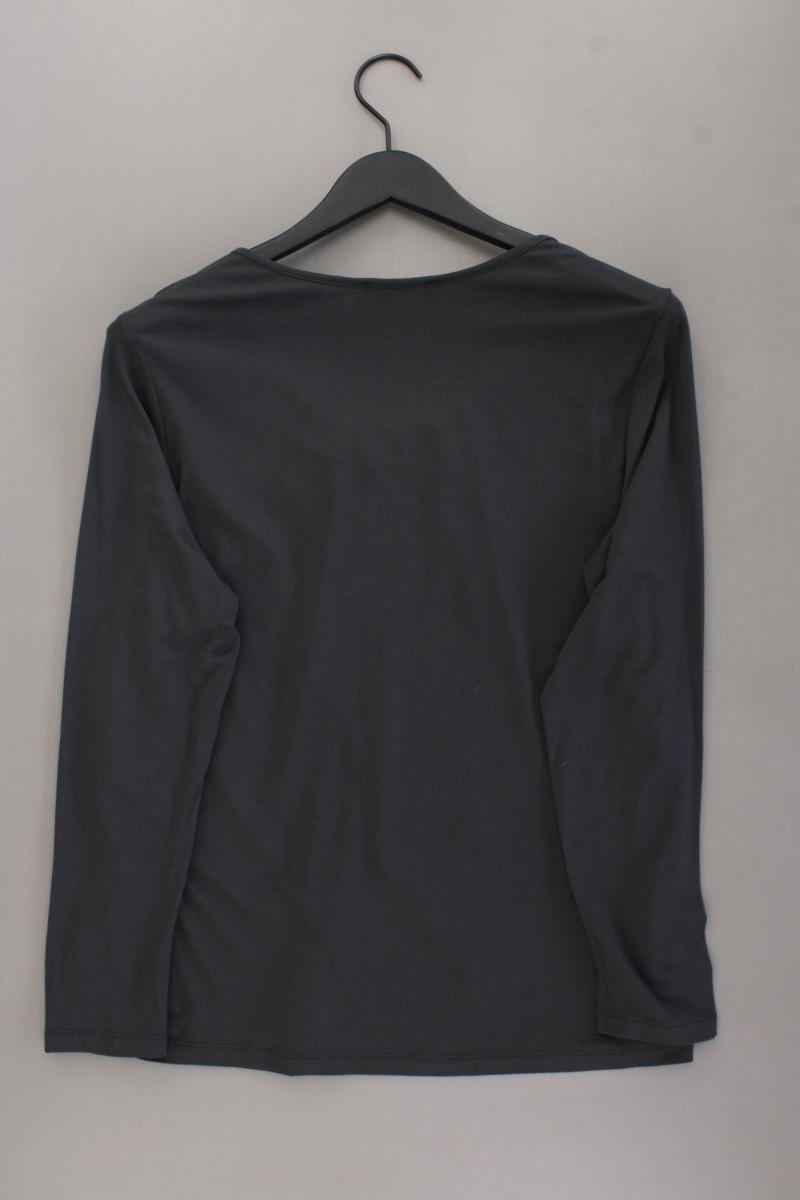 Judith Williams Bluse mit Herzmuster Gr. 44 neuwertig Langarm grau aus Viskose