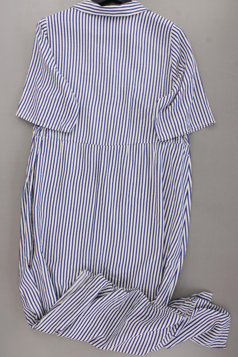 Zizzi Kurzarmkleid Gr. 48 gestreift blau