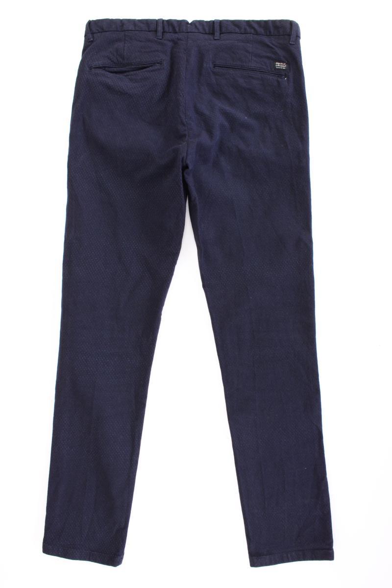 Scotch & Soda Chinohose für Herren Gr. W33/L34 blau aus Baumwolle