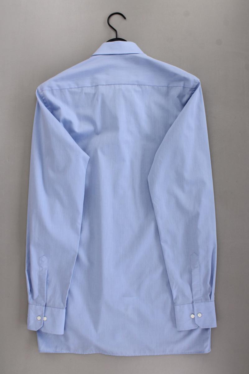 Eterna Langarmhemd für Herren Gr. Hemdgröße 39 blau aus Baumwolle