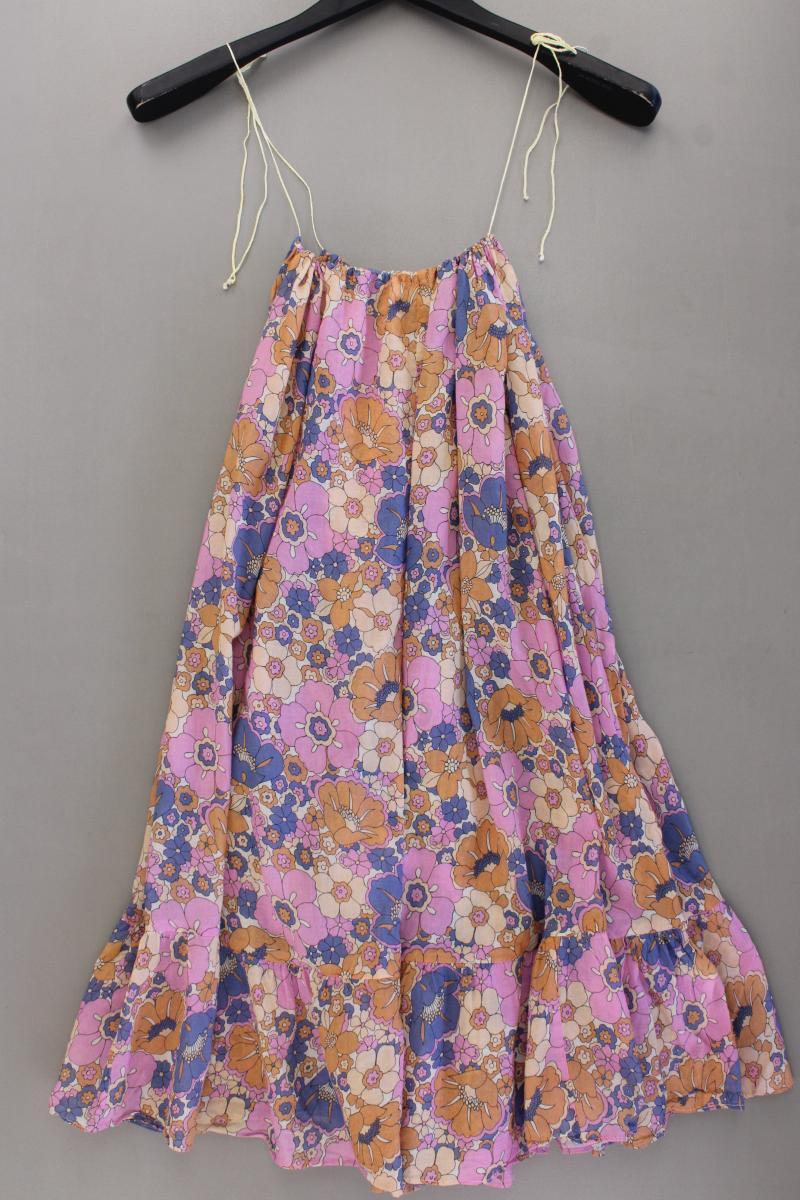 Mango Trägerkleid Gr. L mit Blumenmuster mehrfarbig