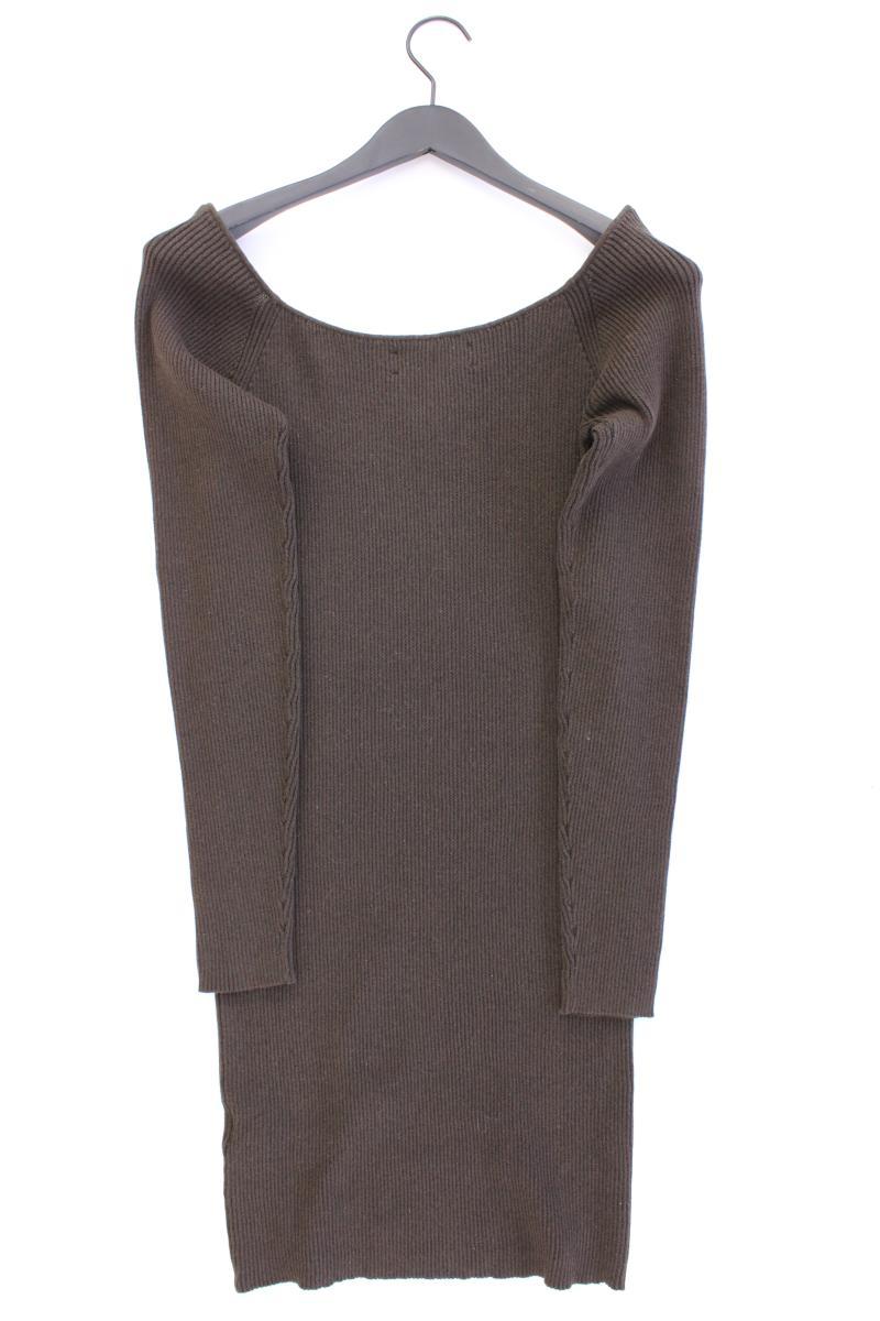 SamsøeSamsøe Strickkleid Gr. L Langarm mit Carmen-Ausschnitt braun aus Baumwolle