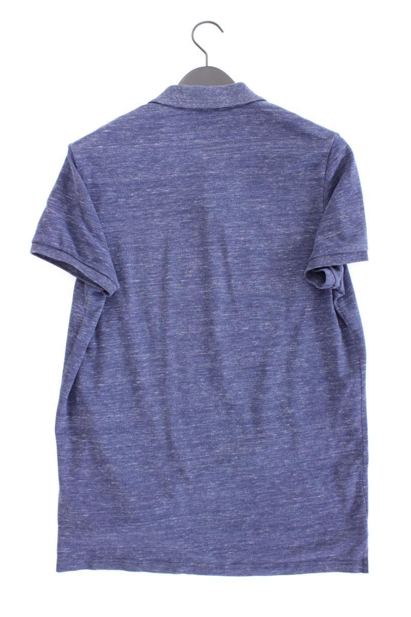 American Eagle Outfitters Poloshirt für Herren Gr. M Kurzarm blau aus Baumwolle