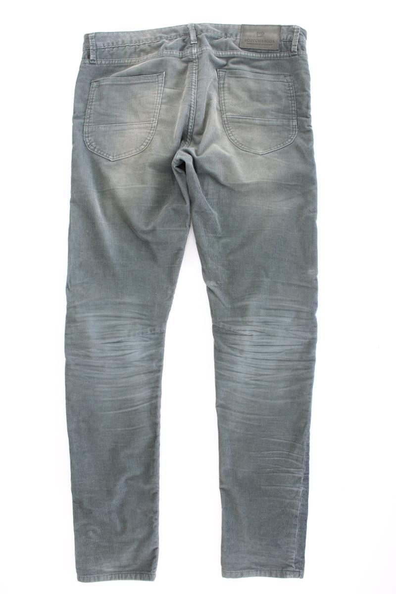 Scotch & Soda Cordhose für Herren Gr. W34/L34 Modell Dylan grün aus Baumwolle