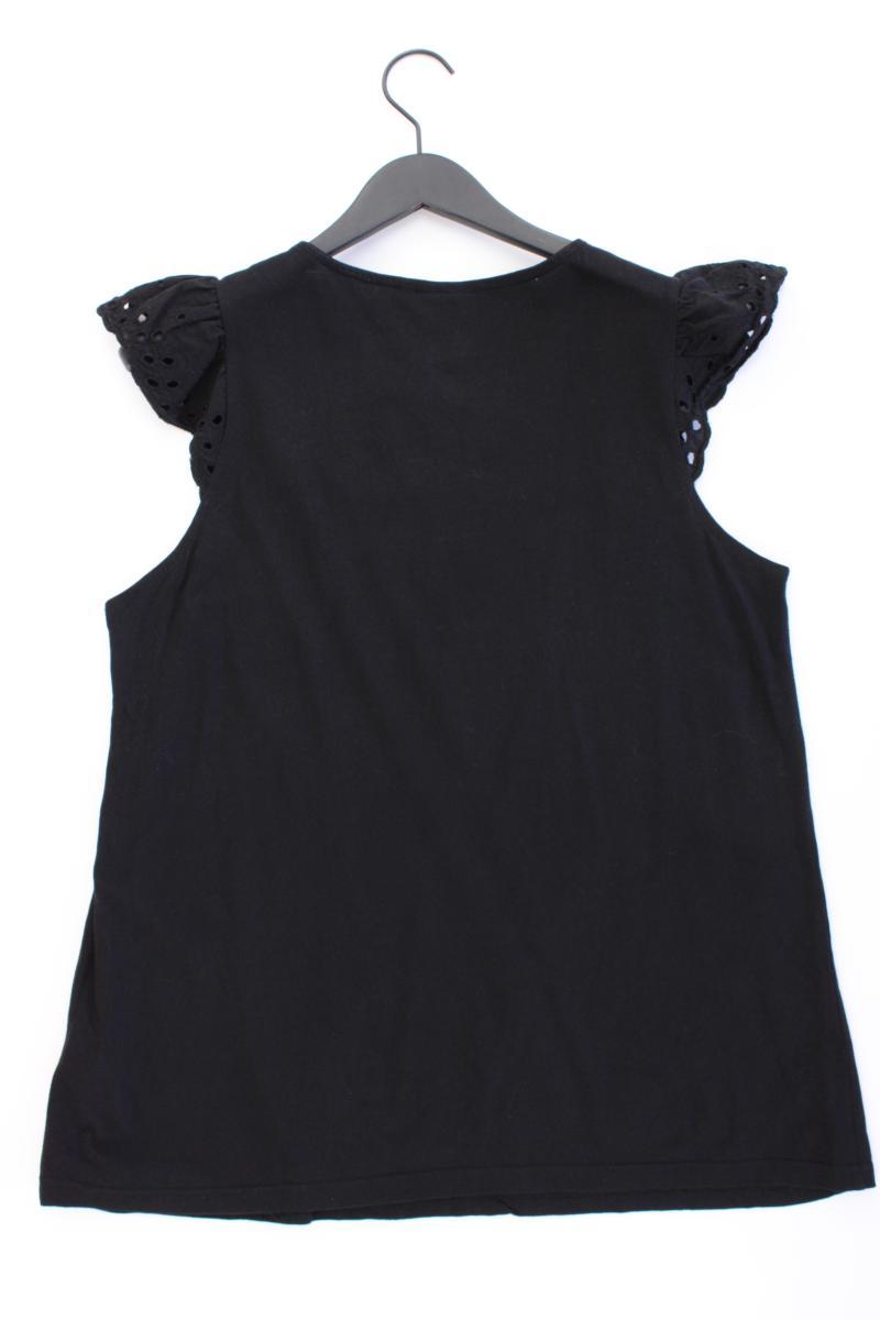 Zizzi T-Shirt Gr. 42/44 Kurzarm schwarz aus Baumwolle