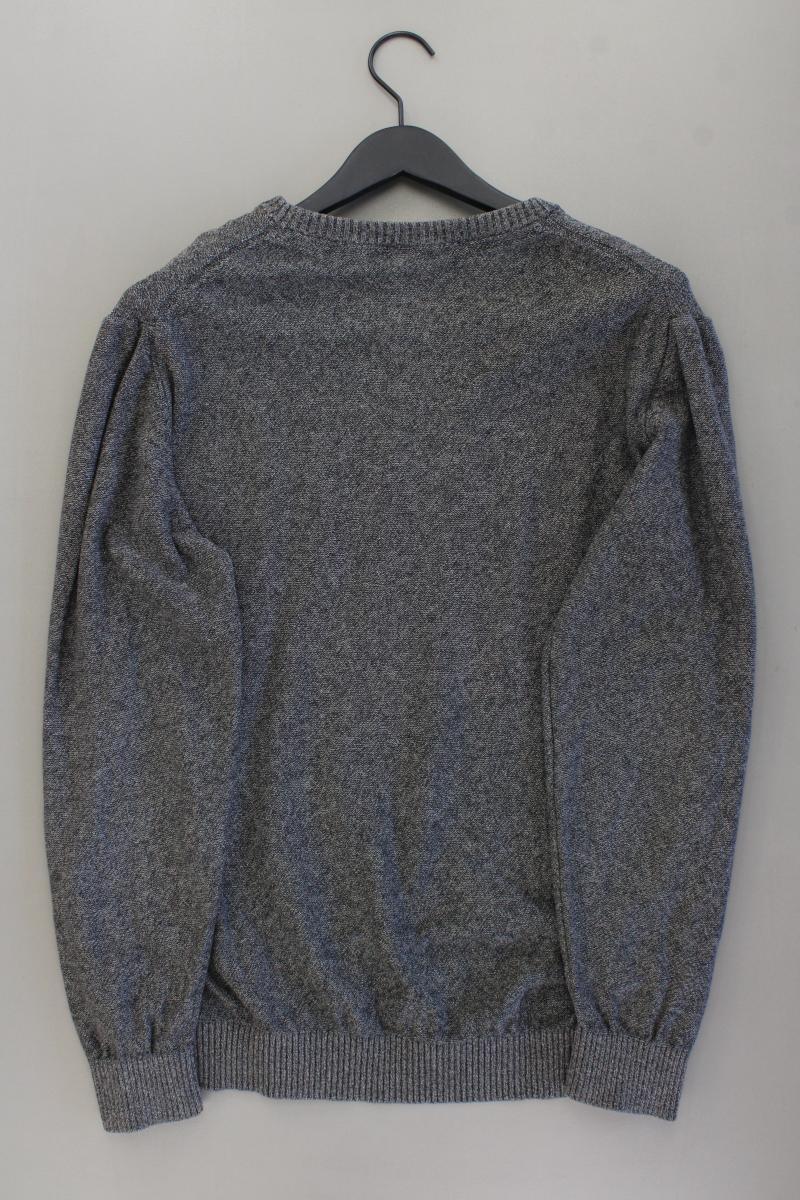s.Oliver Feinstrickpullover für Herren Gr. XL grau aus Baumwolle