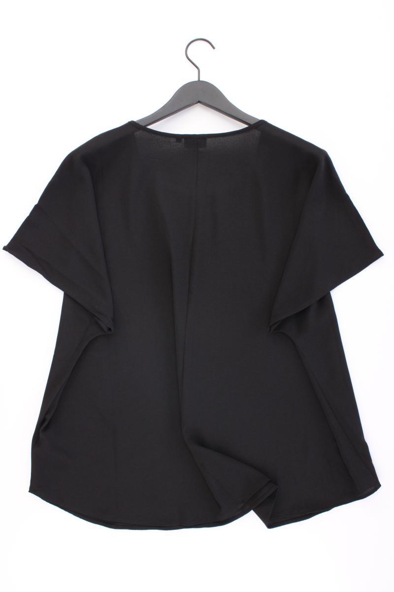 Zizzi Kurzarmbluse Gr. 50/52 neuwertig schwarz aus Polyester