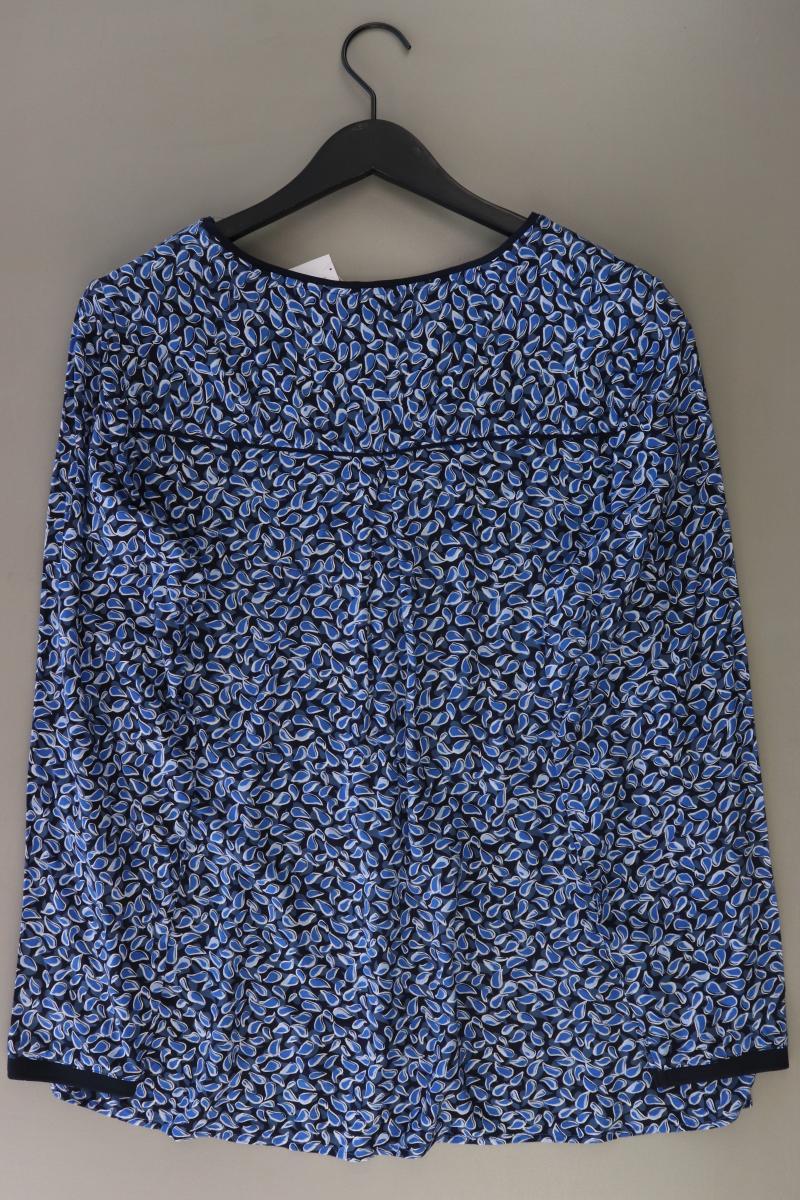 Cecil Langarmbluse Gr. XL blau aus Viskose