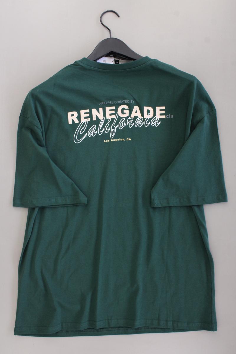 T-Shirt für Herren Gr. XL neu mit Etikett Kurzarm grün aus Baumwolle