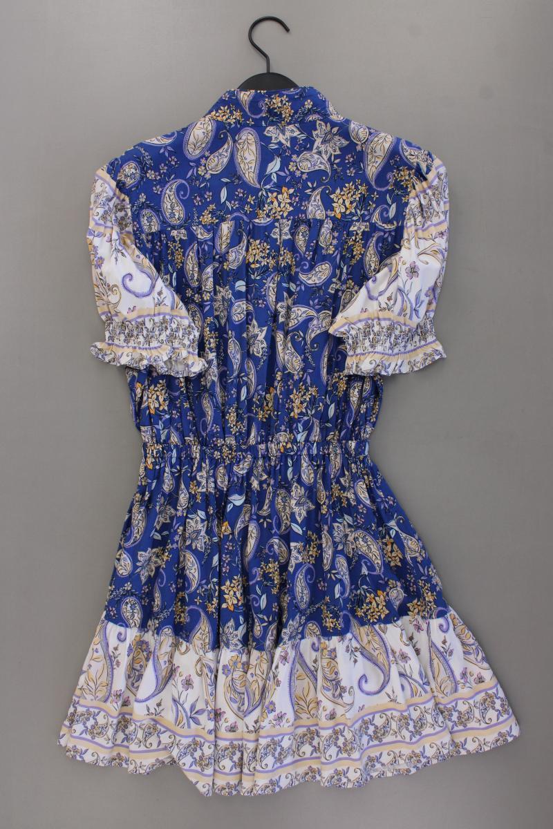 Jaase Kurzarmkleid Gr. XS mit Blumenmuster mehrfarbig aus Viskose
