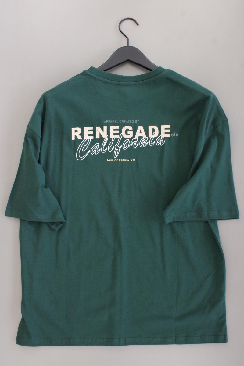 T-Shirt für Herren Gr. XL neu mit Etikett Kurzarm grün aus Baumwolle