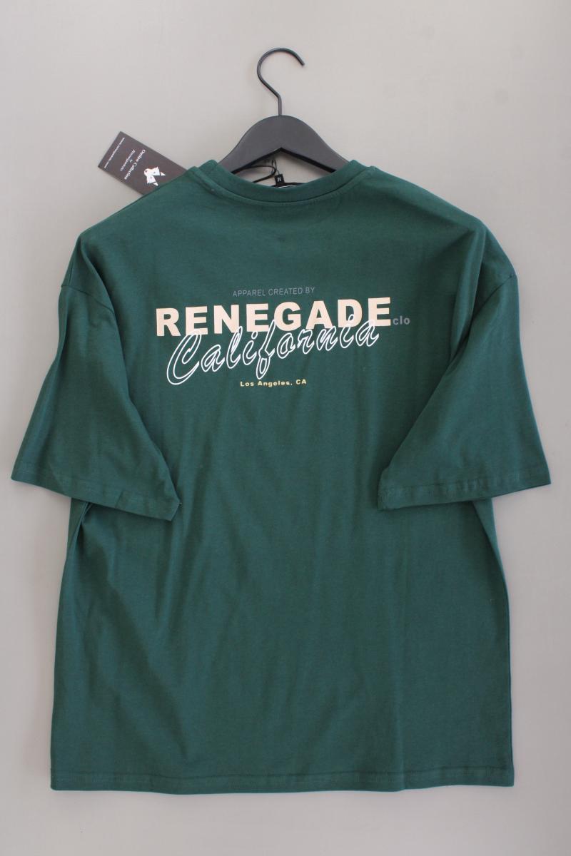 T-Shirt für Herren Gr. M neu mit Etikett Kurzarm grün aus Baumwolle