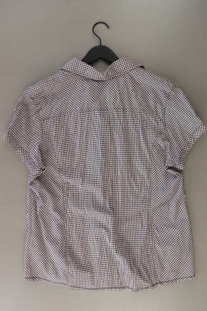 Cecil Karobluse Gr. XXL kariert Kurzarm braun aus Baumwolle