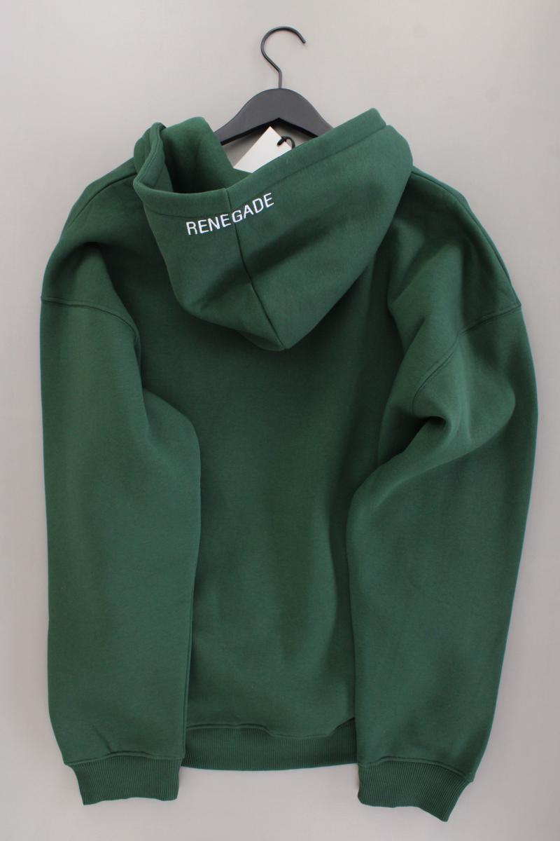 Sweatjacke für Herren Gr. L neu mit Etikett Langarm grün aus Baumwolle