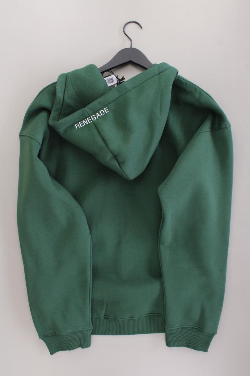 Sweatjacke für Herren Gr. L neu mit Etikett Langarm grün aus Baumwolle
