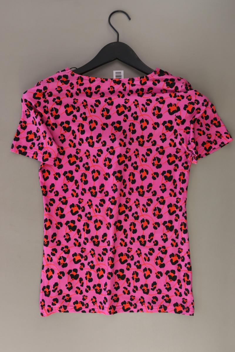 Geisha Printshirt Gr. 34 mit Tierdruck Kurzarm pink aus Viskose