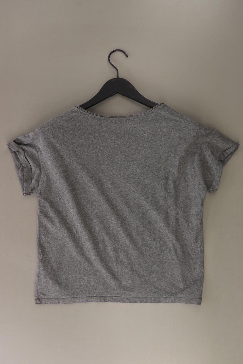 edc by Esprit Printshirt Gr. S Kurzarm grau aus Baumwolle