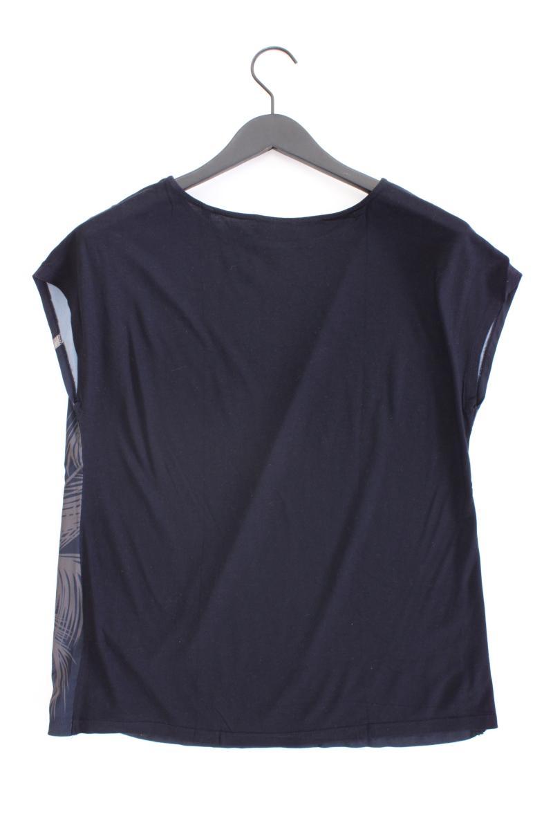 Opus Bluse Modell Sino Print Gr. 38 Kurzarm blau aus Viskose