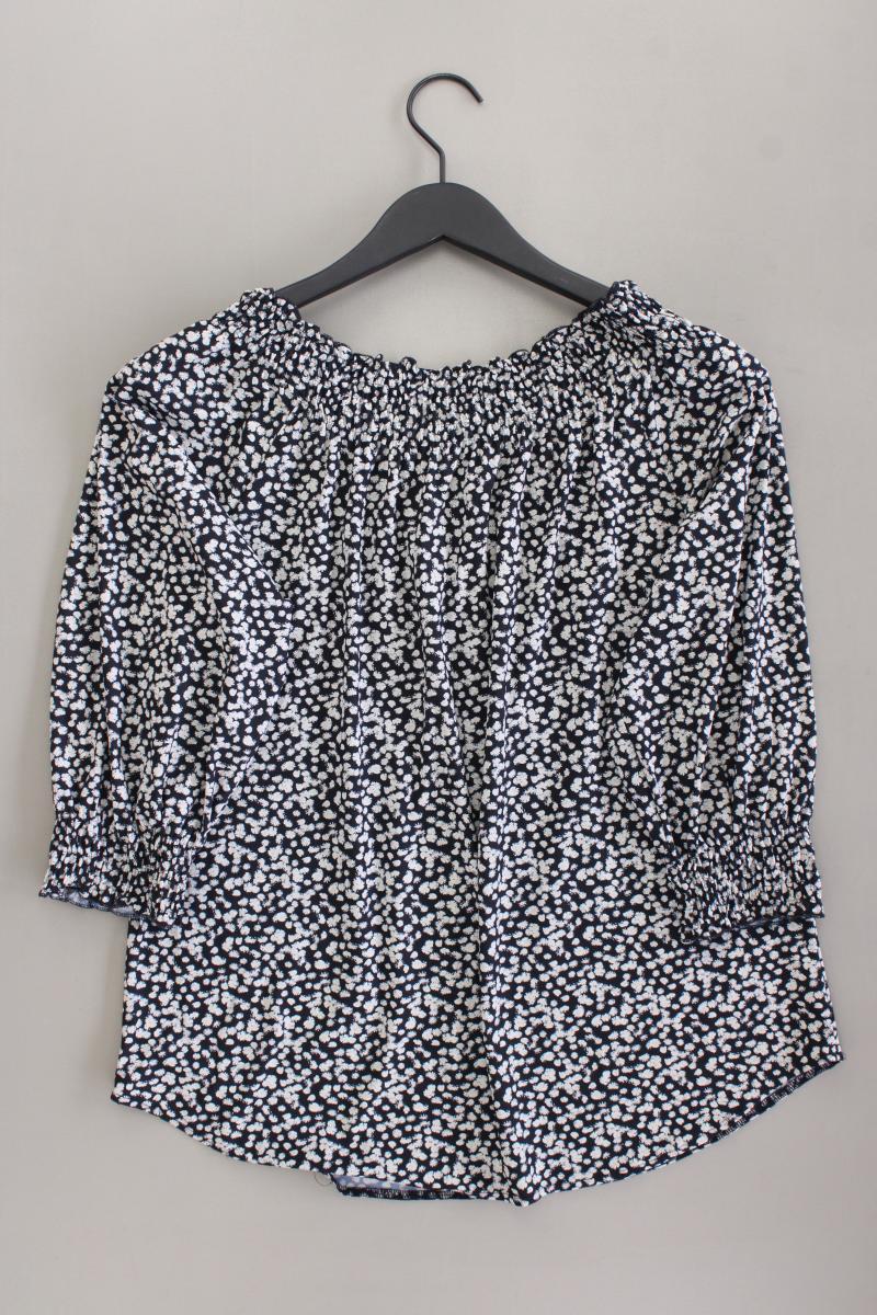 Studio Anneloes Classic Bluse Gr. M mit Blumenmuster 3/4 Ärmel blau