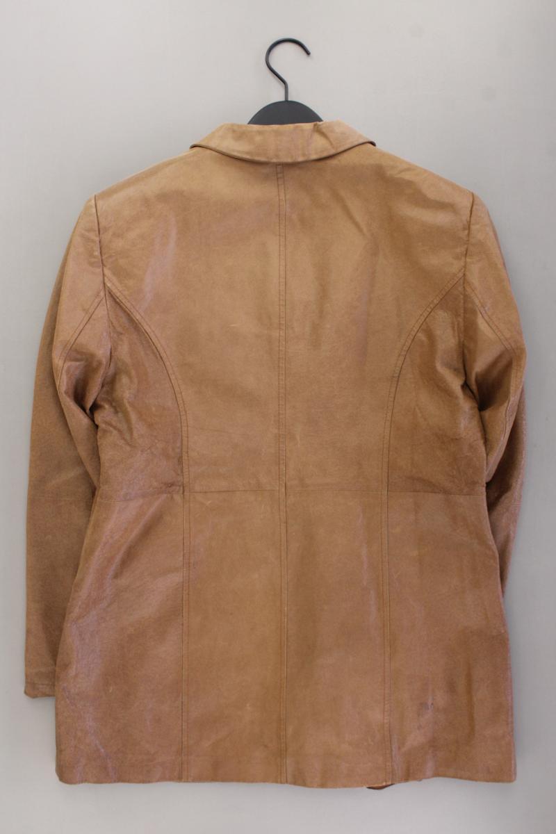 Samoon by Gerry Weber Vintage Ledermantel Gr. 40 braun