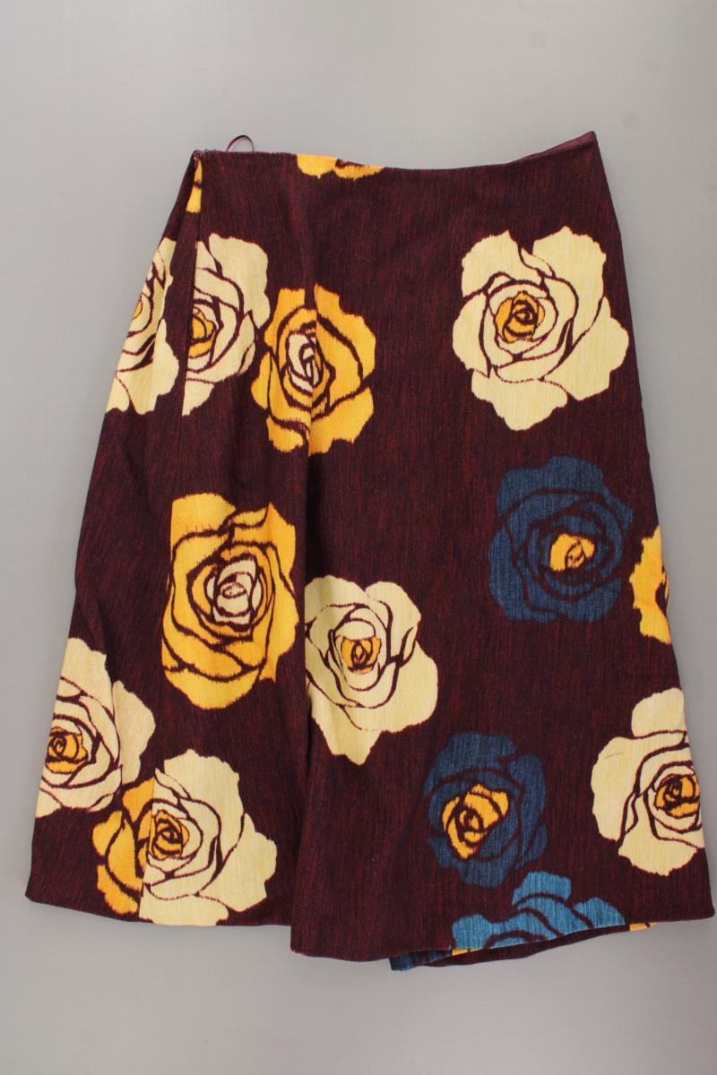 Zara Wollrock Gr. L mit Blumenmuster lila