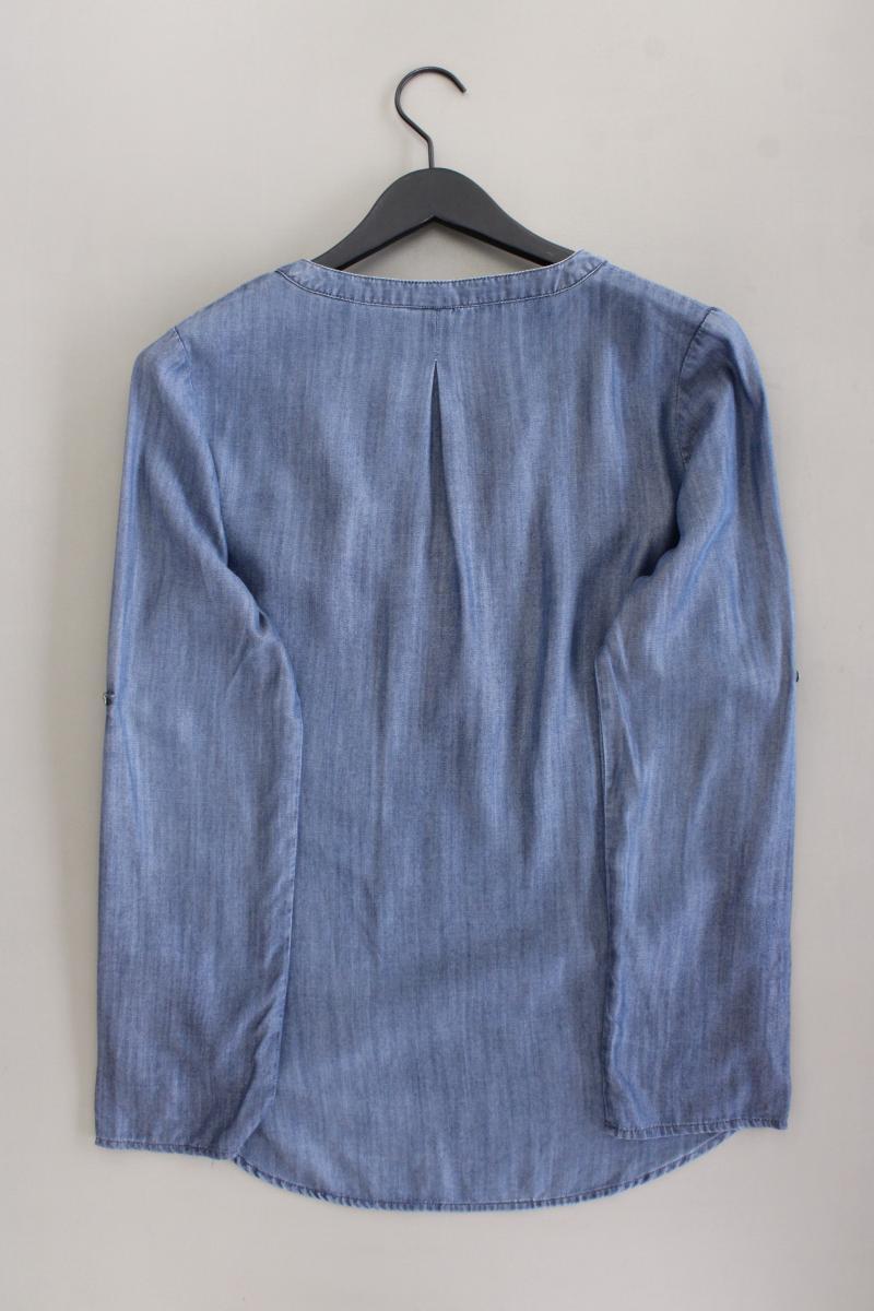 Saint Tropez Langarmbluse Gr. S blau aus TENCEL