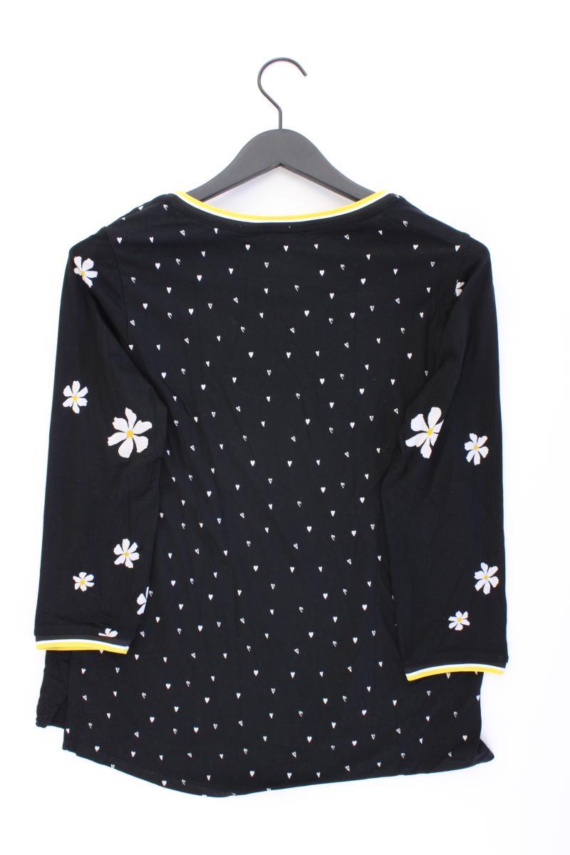 Street One Classic Bluse Gr. 40 mit Blumenmuster 3/4 Ärmel schwarz aus Viskose