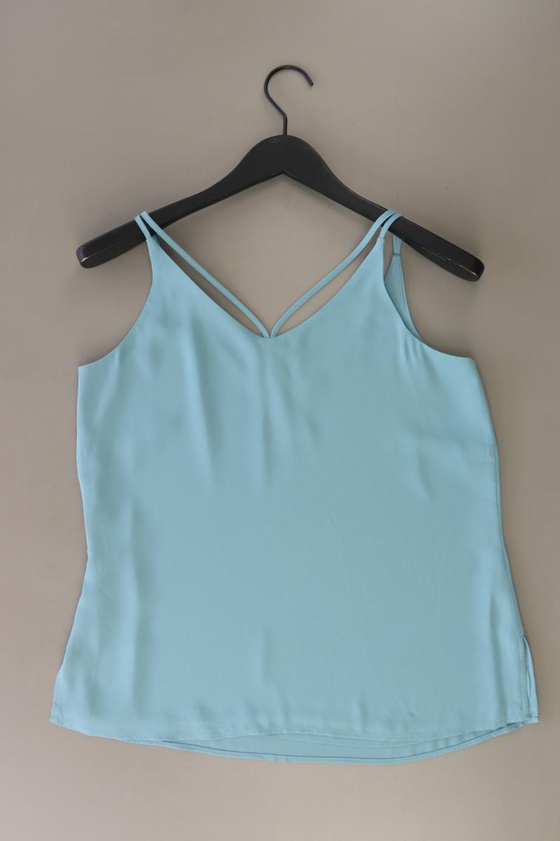 comma, Spaghetti-Top Gr. 36 neuwertig blau aus Polyester
