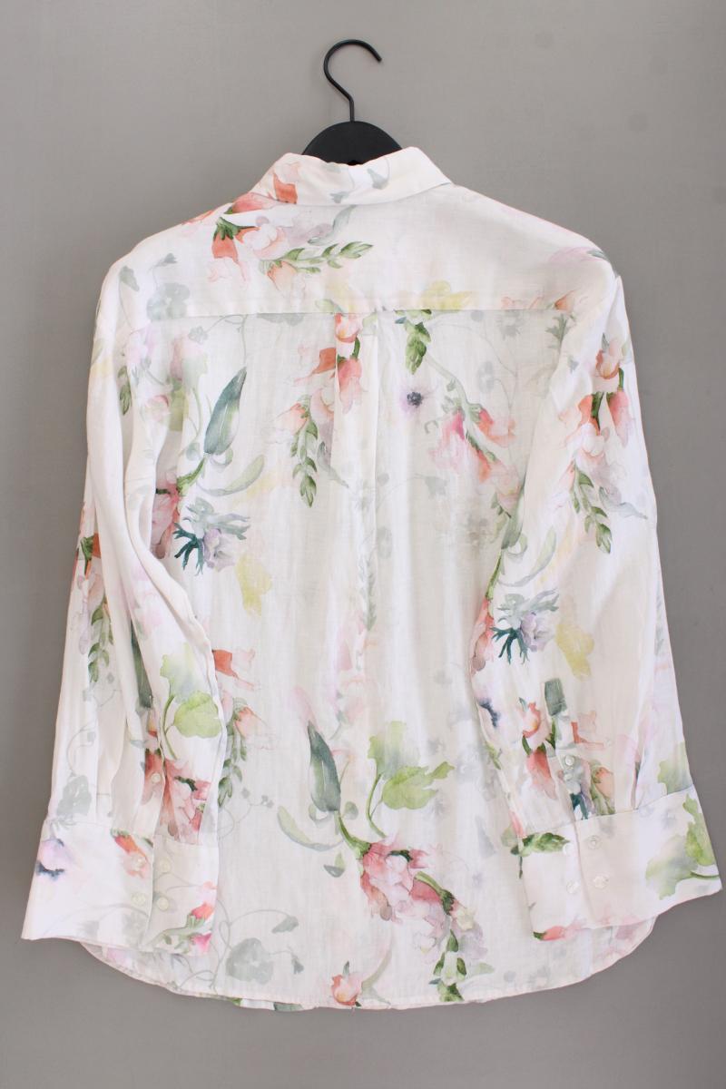 H&M Leinenbluse Gr. M mit Blumenmuster neu mit Etikett Langarm mehrfarbig