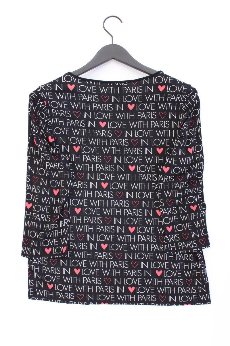 Street One Printshirt Gr. 40 3/4 Ärmel schwarz aus Viskose
