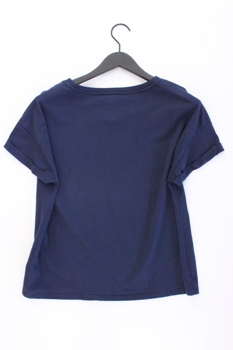 Esprit Printshirt Gr. L Kurzarm blau aus Baumwolle