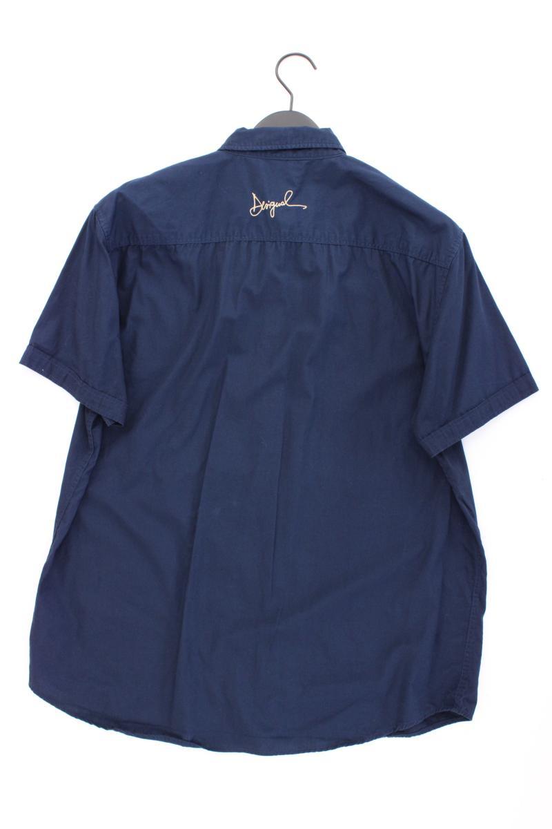 Desigual Kurzarmhemd für Herren Gr. XXL blau aus Baumwolle