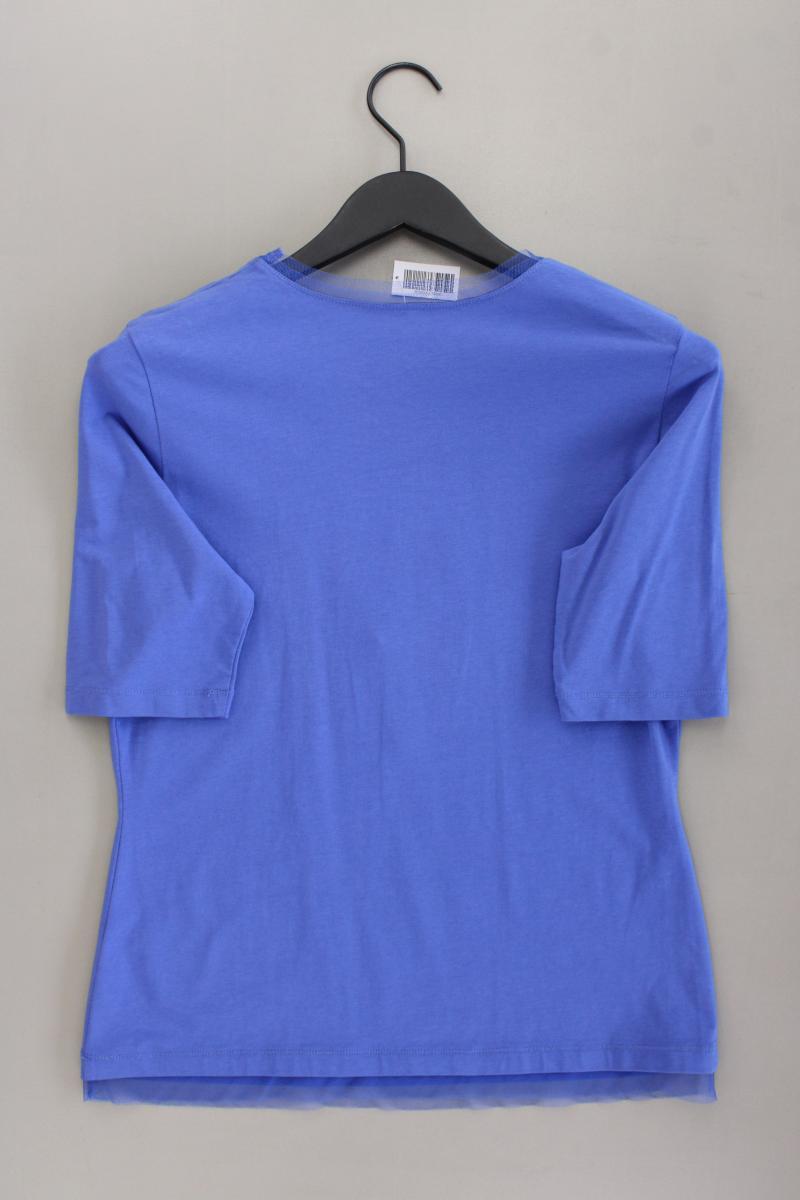 Gerry Weber T-Shirt Gr. 38 Kurzarm mit Pailletten blau