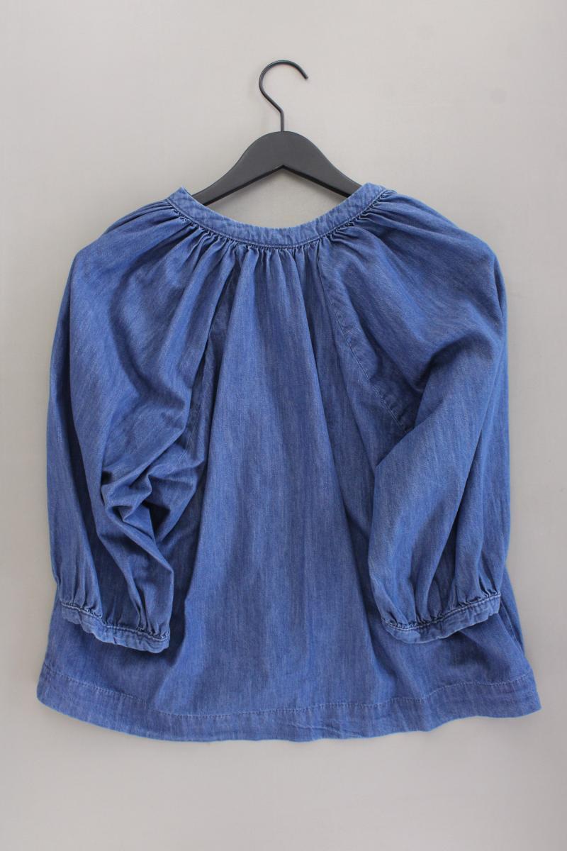 H&M Jeansbluse Gr. L neu mit Etikett 3/4 Ärmel blau aus Baumwolle