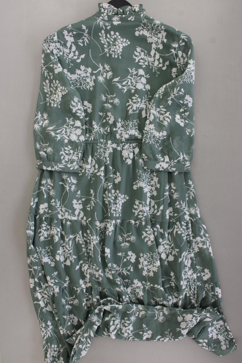 Vero Moda Maxikleid Gr. M mit Blumenmuster 3/4 Ärmel grün aus Polyester