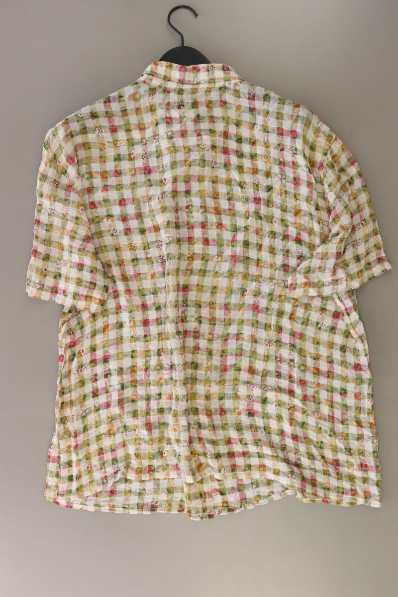 TONI Karobluse Gr. 48 kariert Kurzarm Vintage mehrfarbig