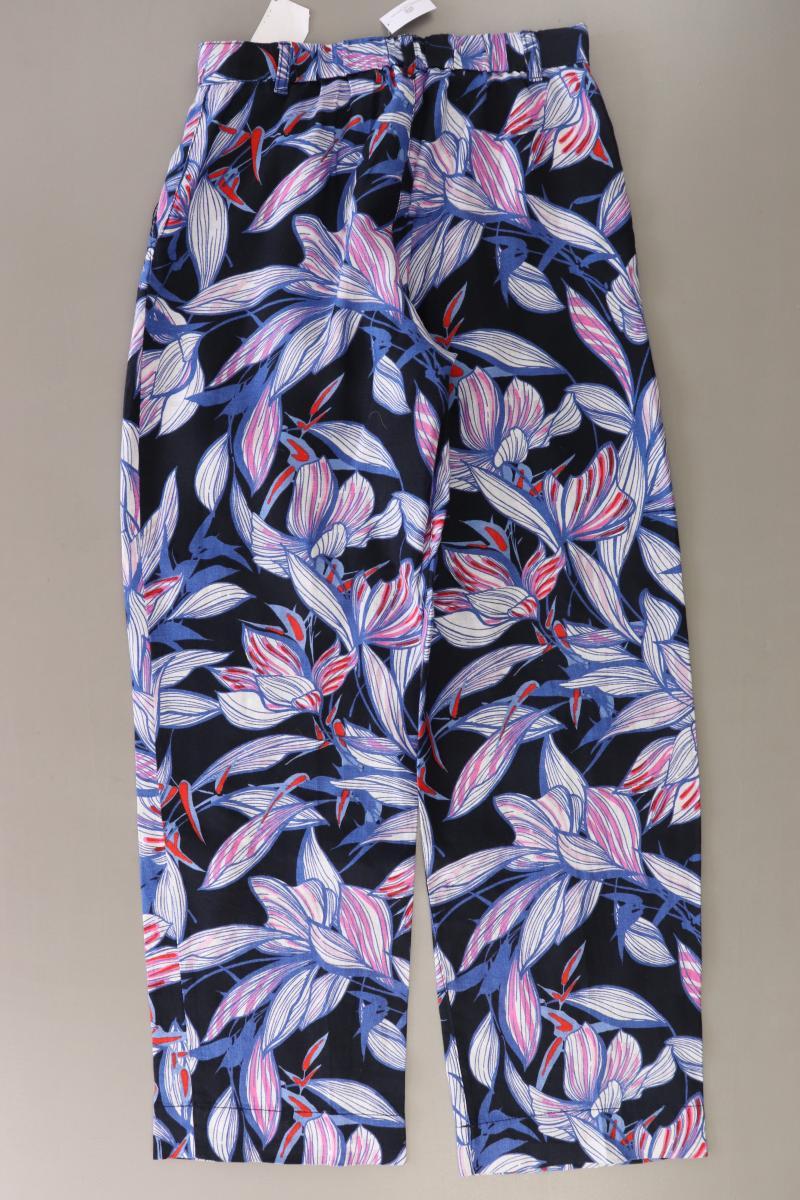 Gerry Weber Leinenhose Gr. 34 mit Blumenmuster mehrfarbig
