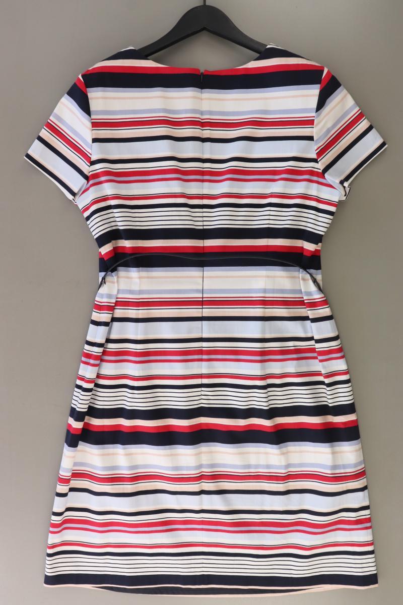 s.Oliver Premium Bleistiftkleid Gr. 44 gestreift mit Gürtel Kurzarm mehrfarbig
