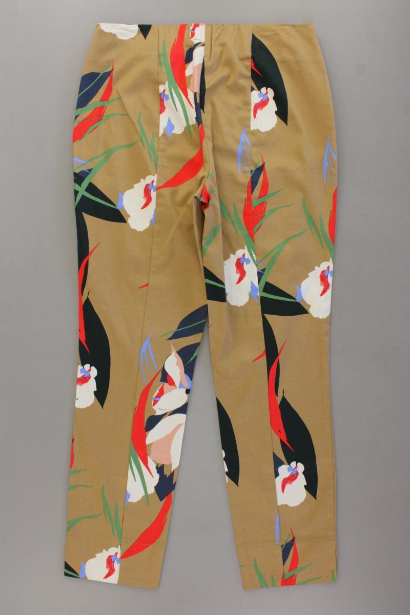 Alba Moda Hose Gr. 36 mit Blumenmuster mehrfarbig aus Baumwolle