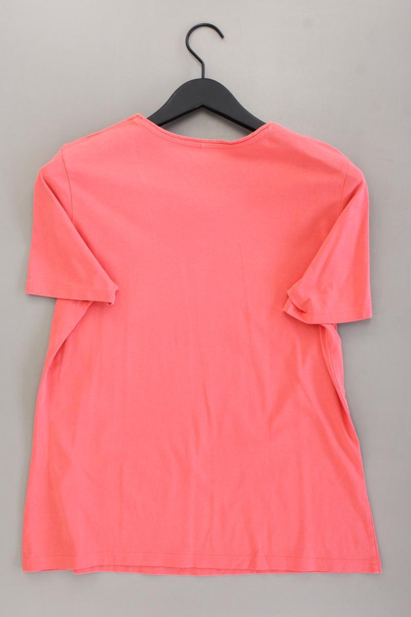 Gerry Weber Printshirt Gr. 42 Kurzarm rot aus Baumwolle