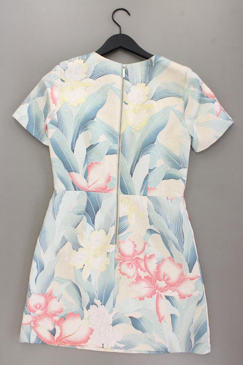 Oasis Kurzarmkleid Gr. 36 mit Blumenmuster neuwertig mehrfarbig aus Baumwolle